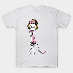 doodle girl illustration T-Shirt